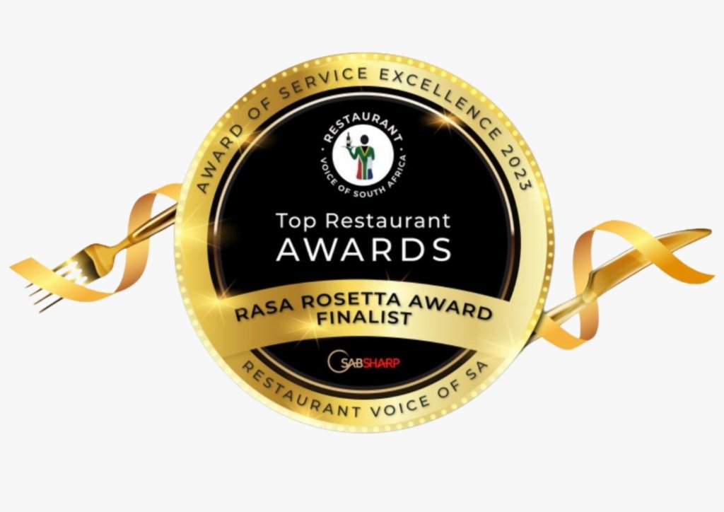 Restaurant Voice of South Africa Top Restaurant Awards — RASA Rosetta Award Finalist, Award of Service Excellence 2023